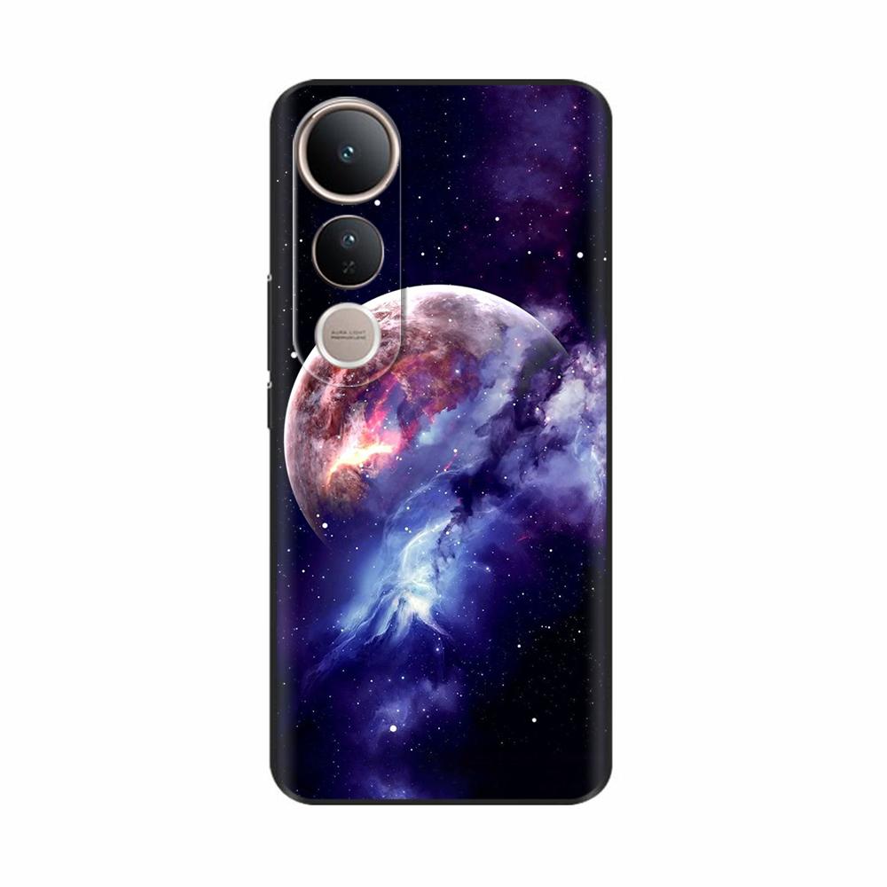 Fundas For Vivo V50 Lite 5G Popular Flowers Cartoon Soft Silicone Phone Back Cover For Vivo V50 V50 Lite 5G 4G Shell Casing Capa