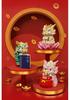 Year of the Dragon Micro-Particle Building Blocks: Auspicious Lion & Dragon Set - Spring Festival Gift