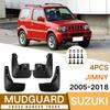 Voor Suzuki Jimny 2005-2018 Auto Band Spatlappen Duurzaam Spatbeschermers Geschikt voor Bescherming bij Elk Weer Eenvoudige Installatie