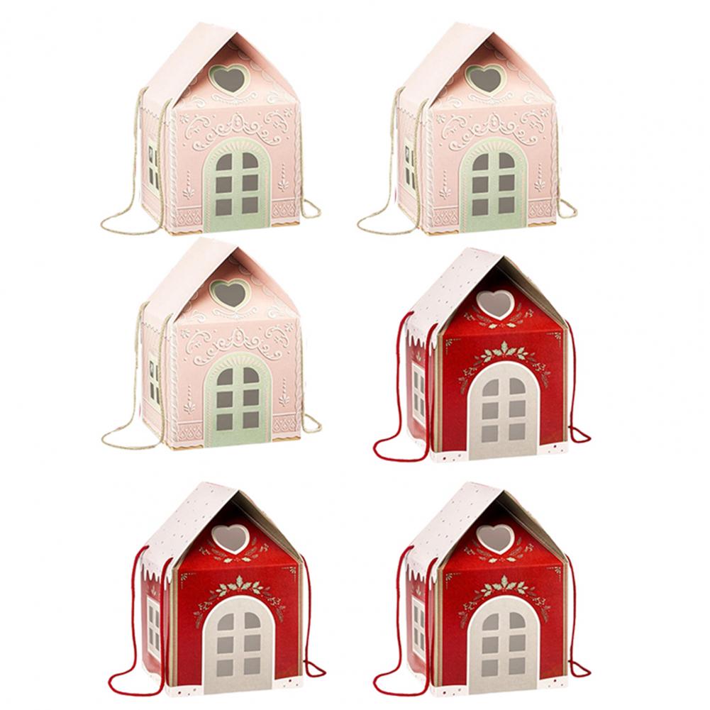 Christmas Wonderland Cottage Gift Box Reusable Holiday House-Themed Packaging Decorative Keepsake Box Winter Home Decoration