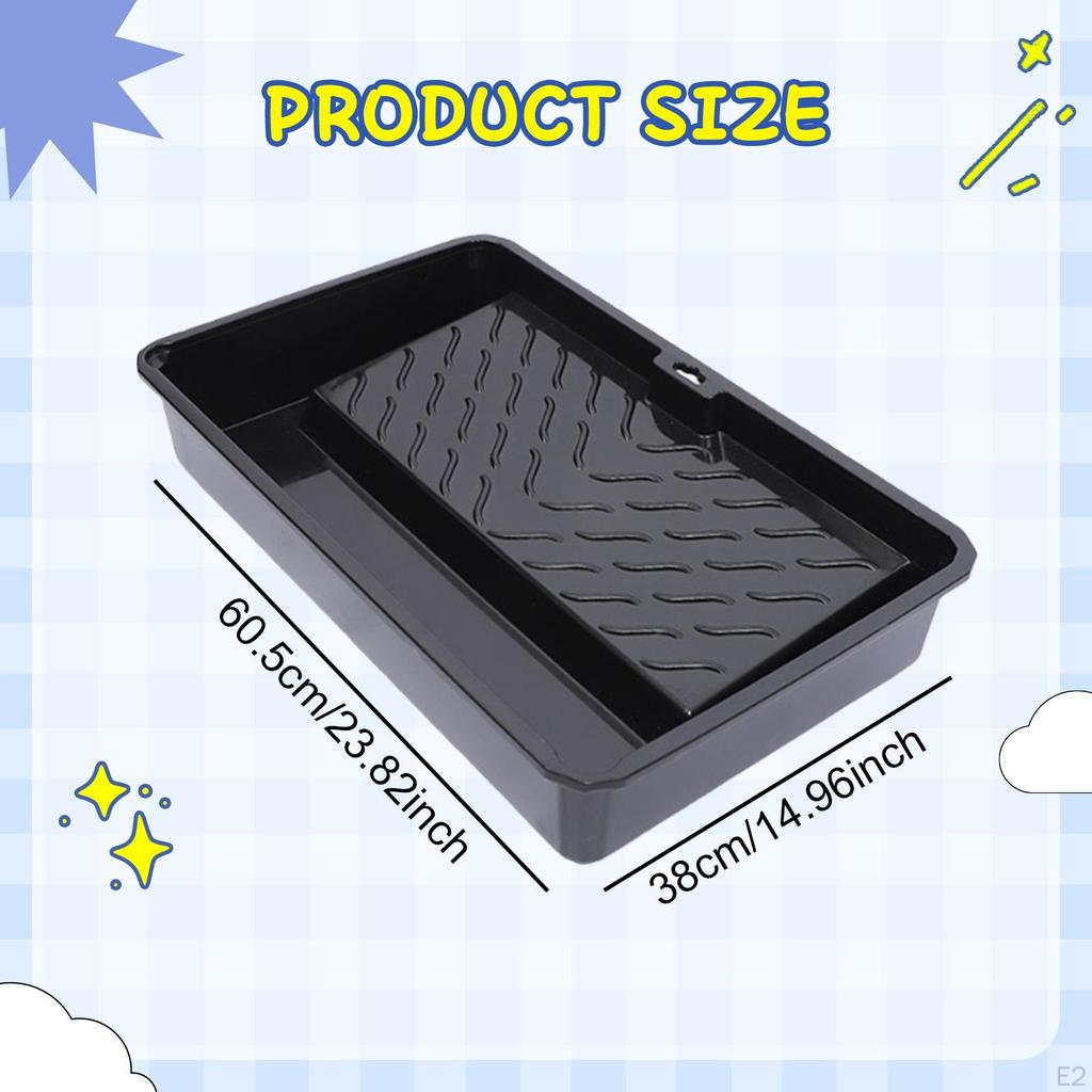Paint Tray Heavy Duty Box Tools Textured Thickened Deep Capacity Home Painting Supplies Sturdy