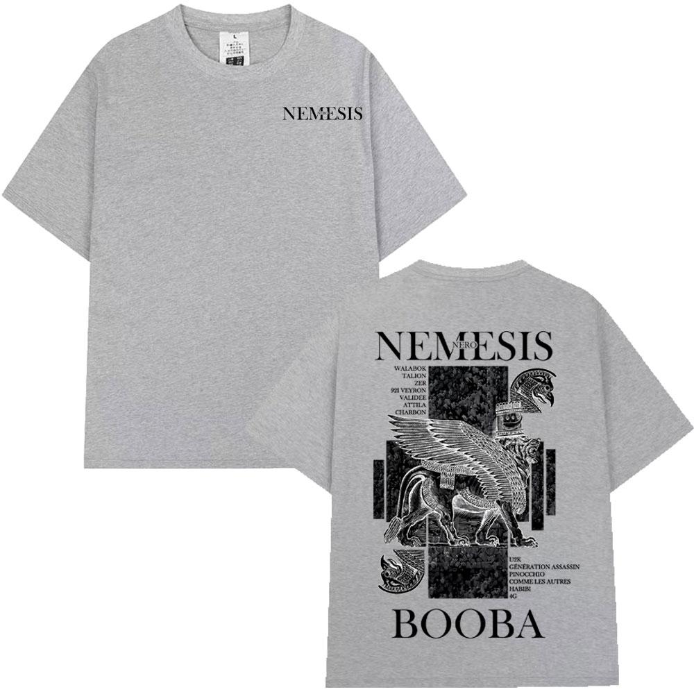 

Репер Booba Nero Nemesis Альбом Вінтажний Графічний Футболка Чоловіки Жінки Хіп-Хоп Футболки Короткий Рукав М яка Бавовна Вуличний Одяг Футболка M