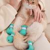 4pcs/set Washing Claw Paw Cover Cat Paws Gloves Silicone Anti-scratch Cat Foot Shoes New Cat Shoes