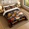 Decorative Artwork Theme Personalized 3Pcs Bedding Set Custom Text & Name 1 Sheet 2 Pillowcases Household Bedding 1pc