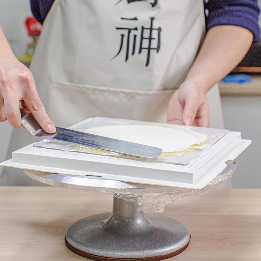 Transparent Square Acrylic Cake Discs Boards Round Hole Layer Cake Mould Cake Scraper Cream