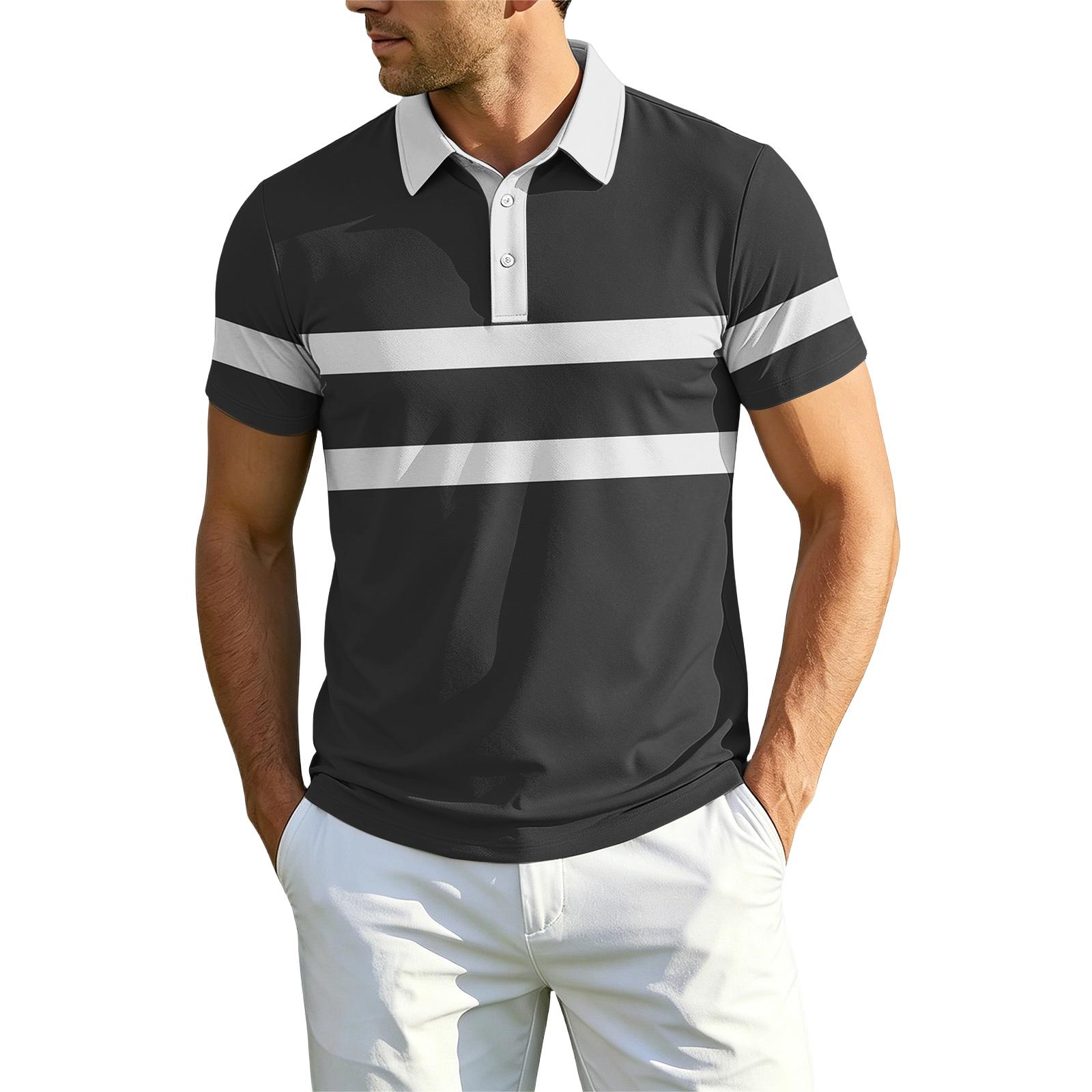Men s Casual Quick-Dry Golf Shirt L