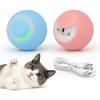 Interaktives Katzenspielzeug Ball Set, Indoor Mobiler Katzenspielzeug Ball mit LED-Licht, Intelligenter Haustierball, Automatischer Intelligenter Rollender Ball Elektrisches Jagdspielzeug