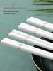 10 Pairs of High-Temperature Fired Gold Ceramic Chopsticks - Fade and Deform Resistant Bone China for Household Use
