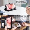 Cash Pocket + Card Slots + Photo Frame + Bracket Wallet Case for iPhone 17 16 15 14 13 12 11 Samsung S25 S24 S23 A56 A55 A35 Wristband Phone Cover
