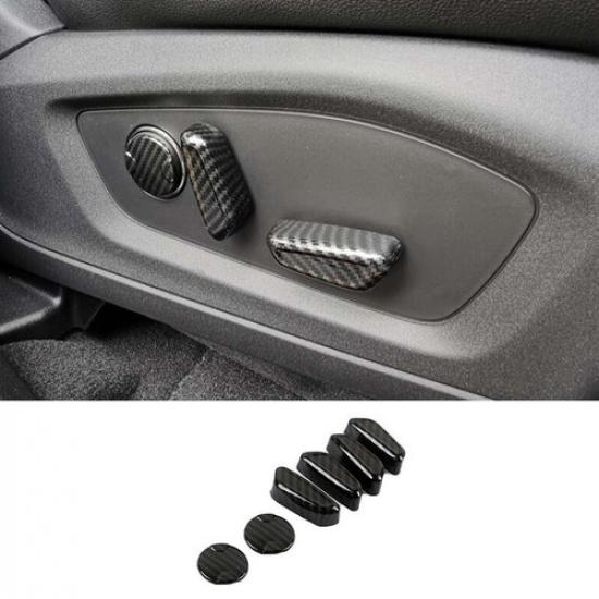 Carbon Fiber For Ford Explorer - Seat Adjust Handle Button Cover Trim