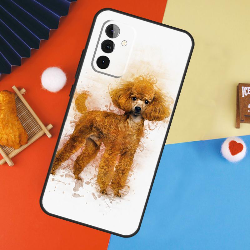 Cure Cartoon Poodle Case For Samsung Galaxy A56 A36 A16 A06 A13 A33 A53 A52 A32 A12 A54 A34 A14 A15 A35 A55 A17