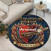 Custom Name Personalized Arsenal F.C Print Round Rug, Versatile Home Decor Carpet, for Playroom, Apartment, Balcony, Entryway, Hallway Gift