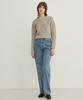 STEP AROUND Brushed Crop Round Knit_Sandstone