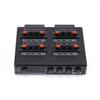 SP-24 Mini 2-IN-4-OUT Stereo Audio Amplifier Switcher Box Speaker Splitter