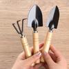 Garden Tool Set  Metal Mini Spade Rake Small Potting Planting Hand Tools for Flowers Herbs