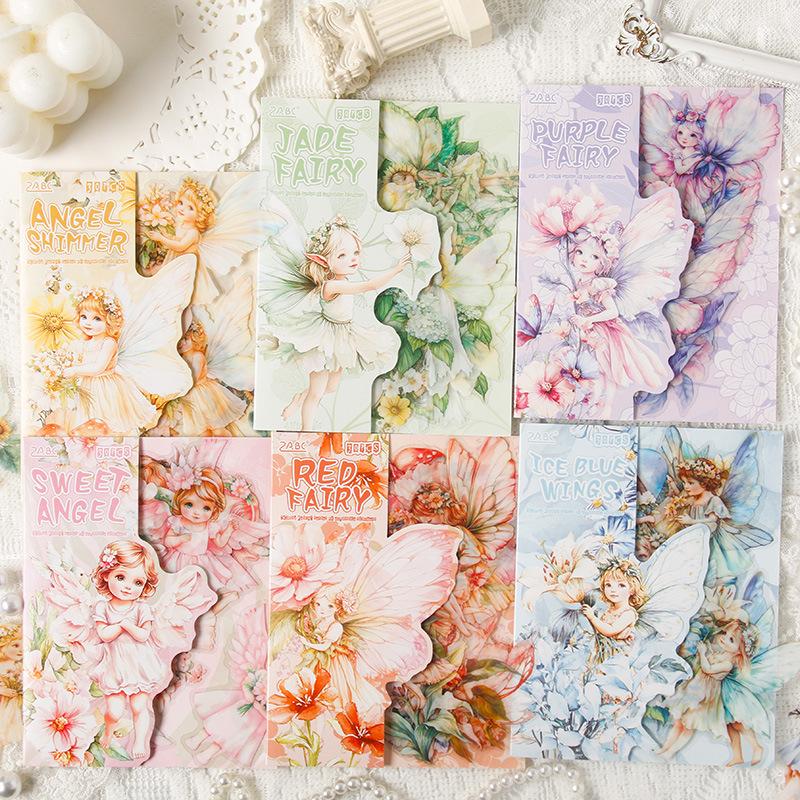 30-Piece Fairy & Angel Character Stickers, Magical Fantasy Designs, for Journal Decoration & DIY Crafts