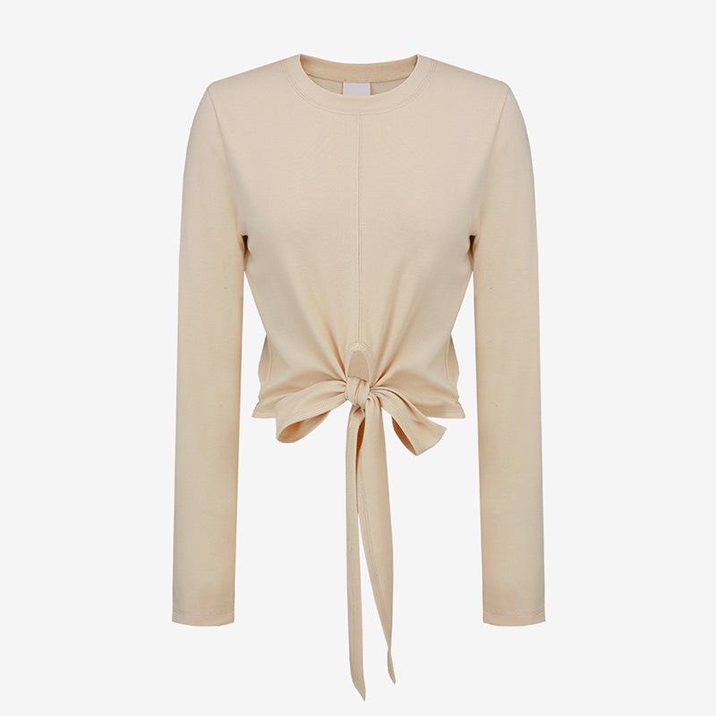 

Original Two-Way Long Sleeve Lace-Up Sports Fitness Top M 48-55 kg абрикос світлого кольору