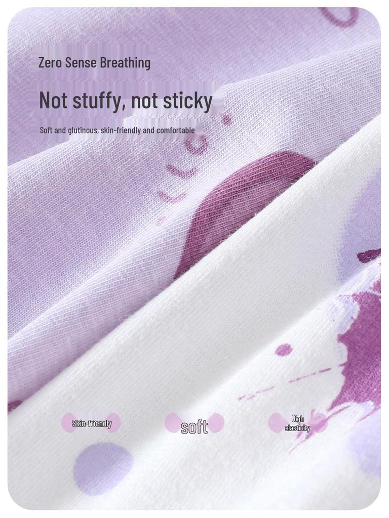 Free Shipping Pure Cotton Girls' Breathable Underwear - Infant To Baby Girl Boxers with Antibacterial Crotch, 100% Soft.