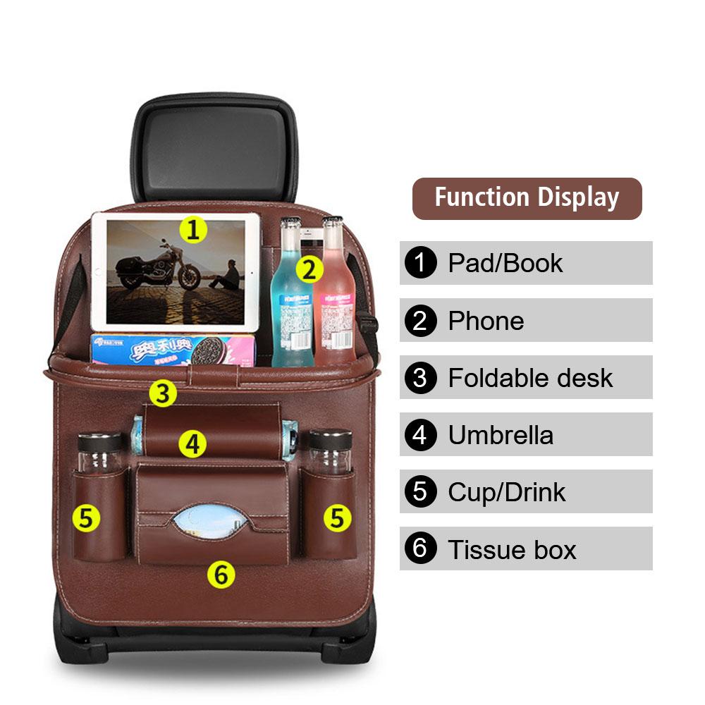 Auto Seat Back Pocket Auto Interior Supplies For Car Truck SUV Van Car Backseat Storage Bag Upgrade Rear Seat Trunk Organizer Car Accessories