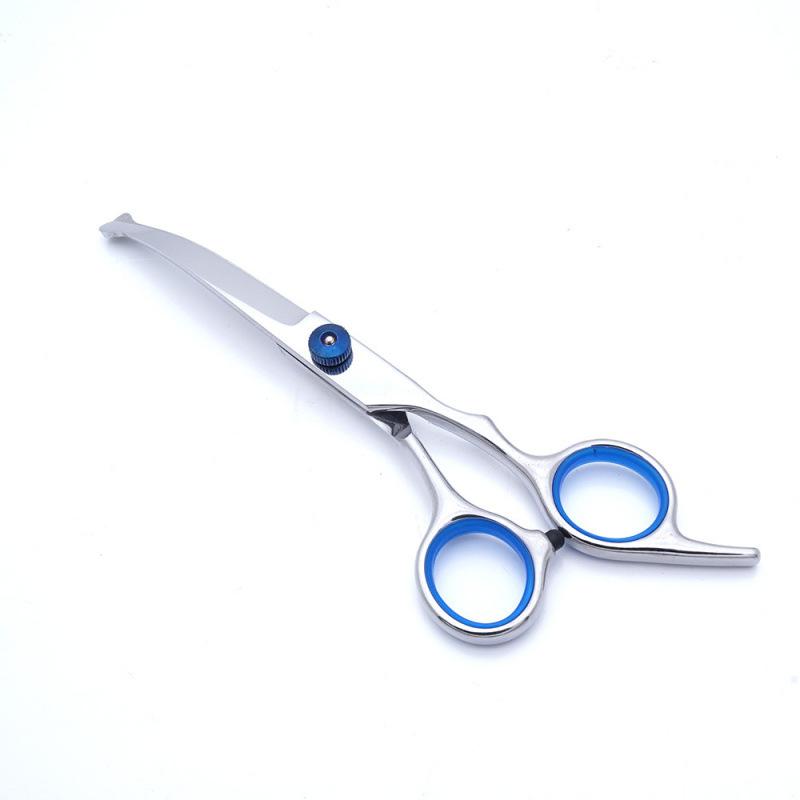 Pet Grooming Scissors Round Head Professional Stainless Steel Dog Hair Scissors Durable Pet Shears Animal Cutting Portable Set