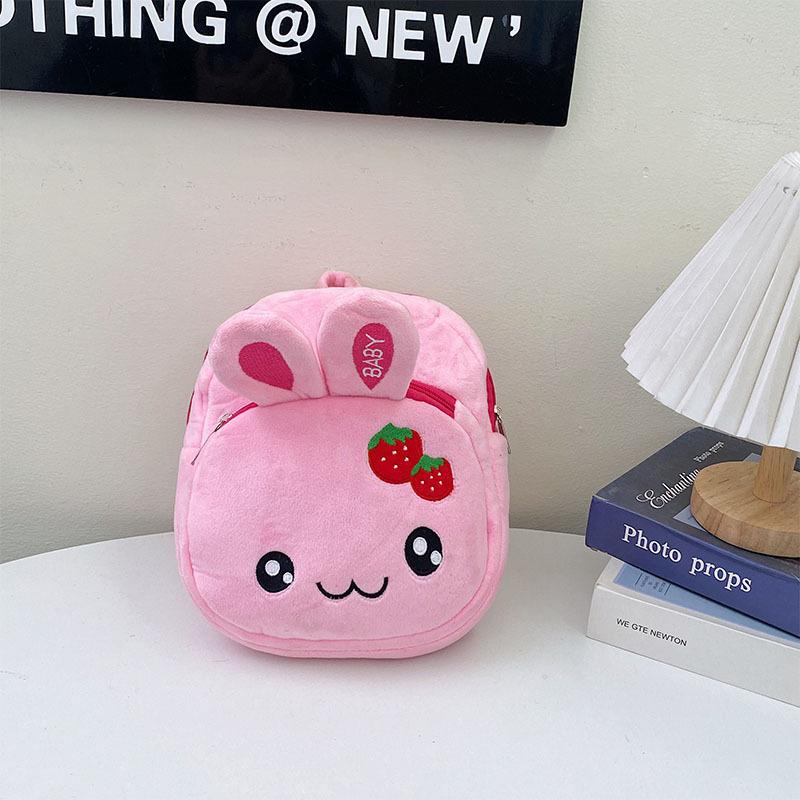 

2025 новый мультяшный детский рюкзачок для малышей 1-6 лет, плюшевый мини-рюкзак, детский детский маленький рюкзак розовый