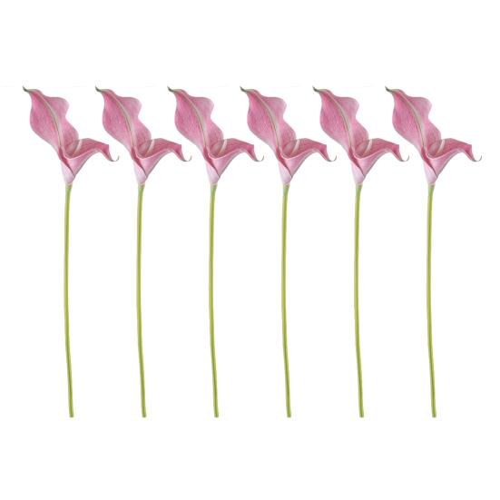 Pcs Artificial Calla Lily Flowers Real Touch Fake Calla Lily with Stem