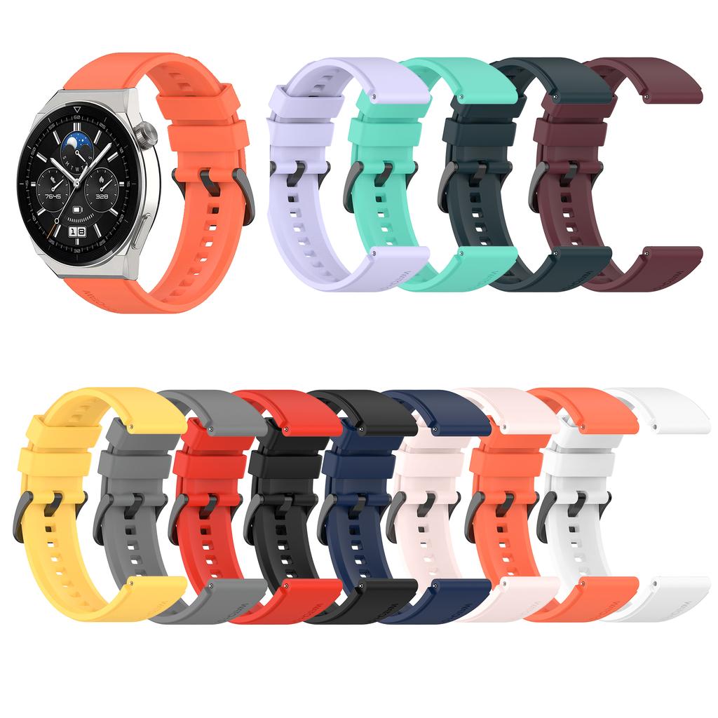 Watchband 20mm 22mm Silicone Strap For Huawei Watch GT4 GT3 Pro 43mm 46mm Smart Watch Band for Samsung Galaxy Watch Active 2 Gear S3
