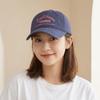 Cotton Embroidery Letter Baseball Cap Embroidered Peaked Cap Retro Sun Hat  Outdoor