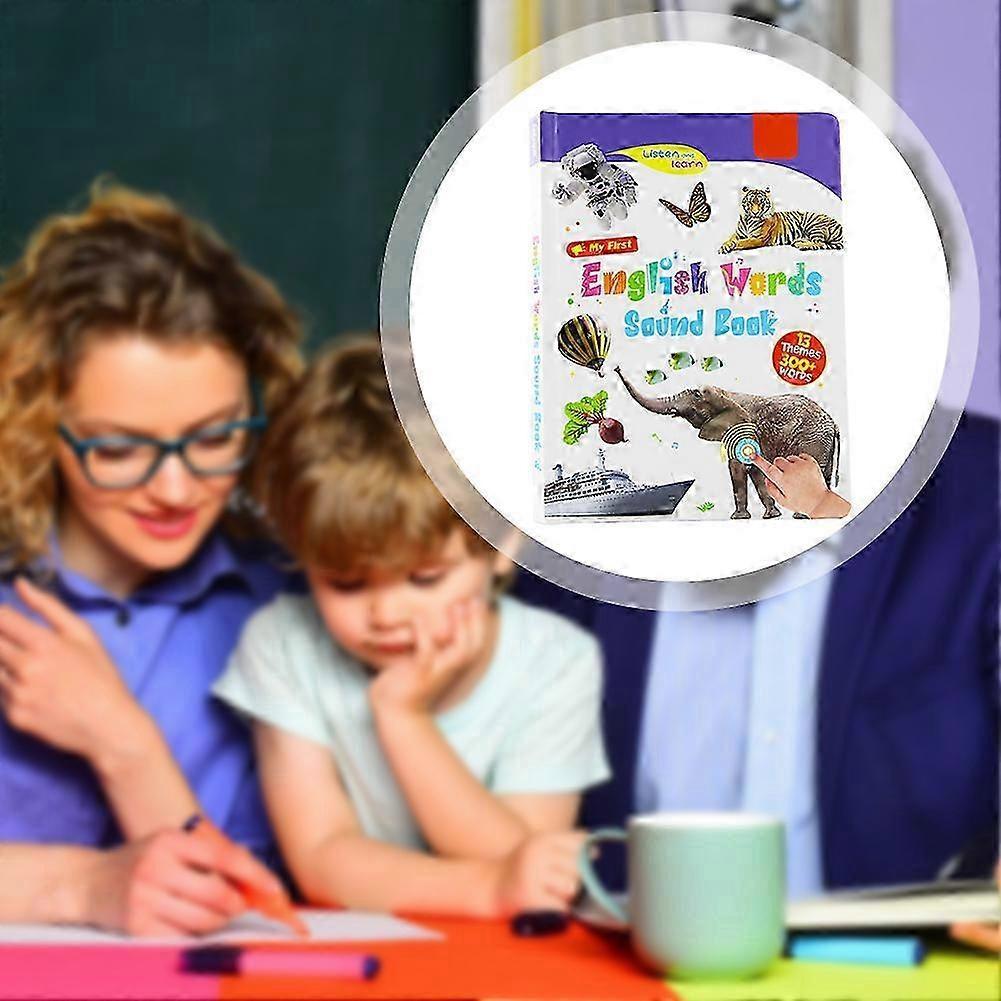 Libro interactivo de aprendizaje de inglés para niños pequeños Juguete educativo temprano divertido para niños y niñas de 1 2 3 4+ años