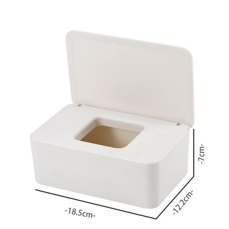 Wet Wipes Dispenser with Lid Plastic Tissue Dispenser Box for Bathroom Bedroom Living Room