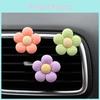 Resin Material Cartoon Flower Car Air Vent Decoration Aromatherapy Perfume Car Odor Eliminator
