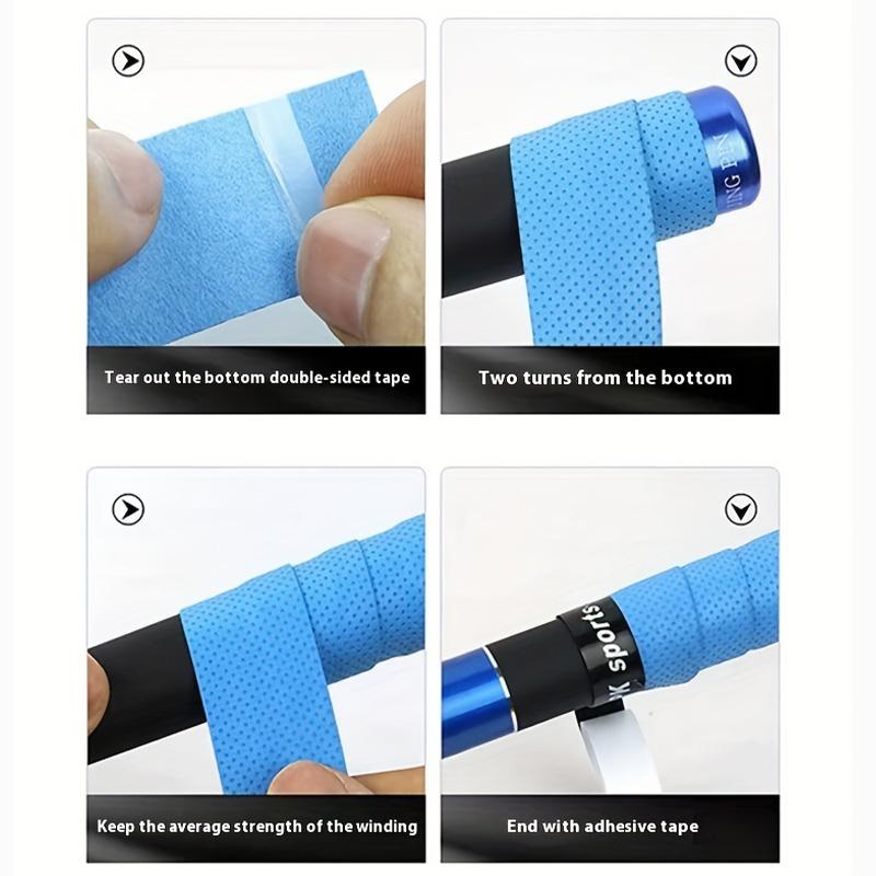 5pcs/lot Anti-slip Sport Fishing Rods Over Grip Sweat Band Tennis Overgrips Tape Badminton Racket Grips Sweatband Outdoor Sport Badminton Squash Tape