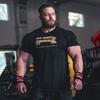 IR Series Hard Core Short Sleeve Tshirt Sport Print Round Neck Simple Sweat Absorbent Fitness Mens Clothing Training Loose