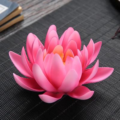 Modelo Requintado de Lótus em Porcelana Cerâmica Feita à Mão Miniatura de Nenúfar Ornamento de Flor para Casa Artesanato de Mesa Acessórios de Decoração