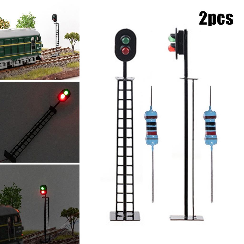 Light Railway Signal Light Pre Railway Red Steel Column Model Lampposts