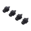 4 Pcs 3D Printer Nozzle Replacement for Raise3D 3D Printer 0.2mm 0.4mm 0.6mm 0.8mm Hardened Steel Extruder Nozzle