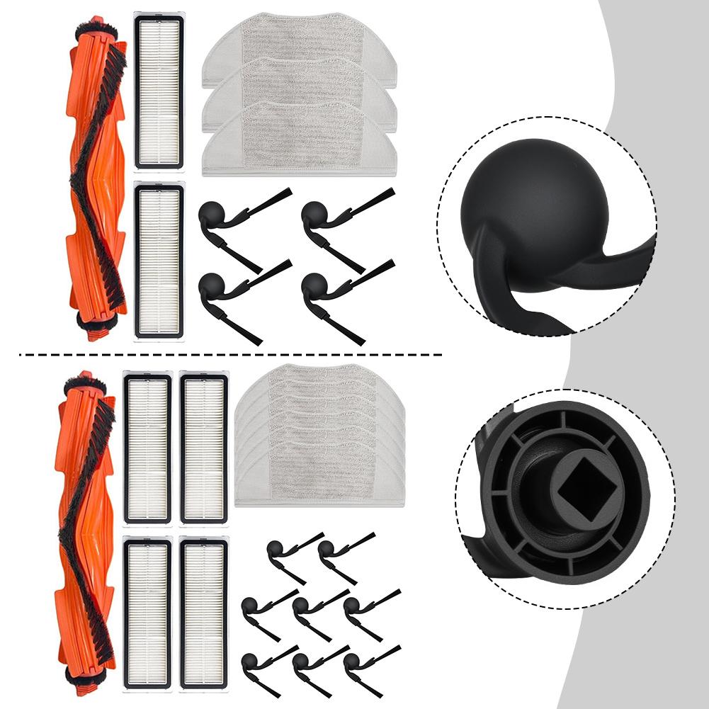 Replacement Parts Kit For Xiaomi S40/OV81 Robot Vacuum Cleaner With Main Brush, Side Brushes, Filters And Mop Cloths