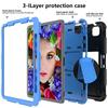 Shockproof Silicone Case With Kickstand IPad Air 4 10.9 Inch 2020 Full Coverage Dual-Tone Design Sleep/Wake Support