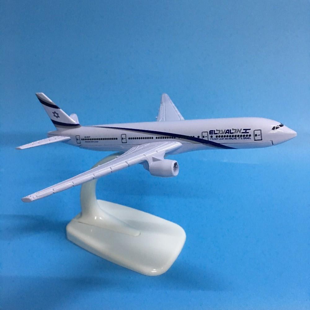 Jason Tutu Plane Model Airplane Israel Boeing B777 Aircraft Model Diecast Metal 1:400 16cm Model Airplanes Plane Toy Gift