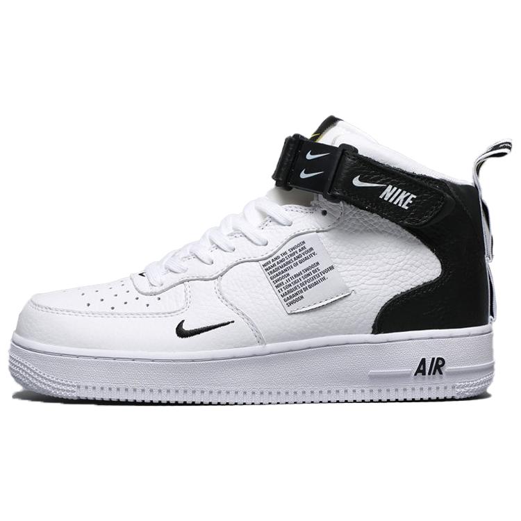 

Кроссовки Nike Air Force 1 Mid Utility Белые Черные(804609-103) 47