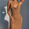 Women Summer Split Slip Dress Ladies Summer Evening Party Cocktail Dresses