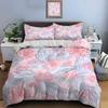 Colorful floral feather dreamy pattern Bedding Set 1 Duvet Cover 2 Pillowcases for Adult and Children Luxury Gift Full Size