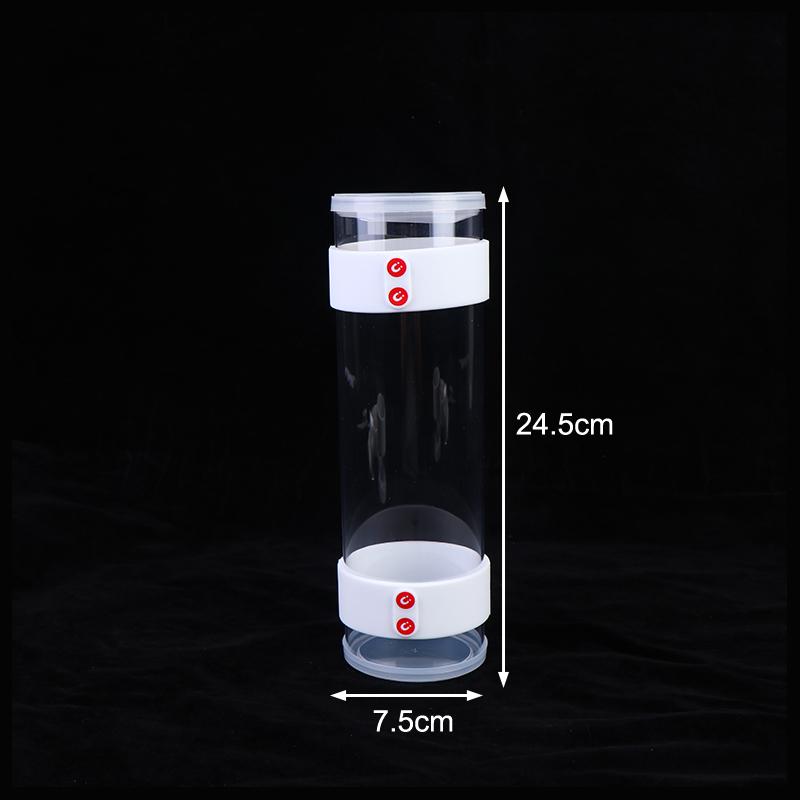 Magnetic Transparent Shuttlecocks Storage Tube Adjustable Shoulder Strap Weather Resistant Suitable for All Season Badminton Outdoor Games