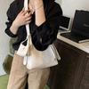 2025 Fashion New Sense of Luxury PU Half Moon Shoulder Bags Solid Zipper Stylish Design High Quality Crossbody Bags for Women