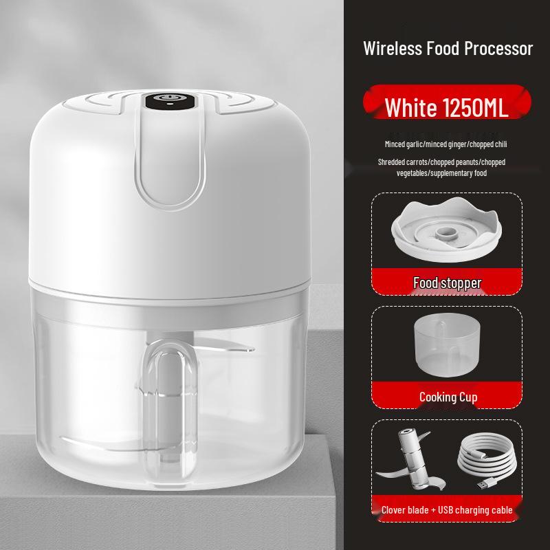 Automatic Wireless Garlic Masher and Mini Food Processor for Kitchen