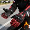 SUOMY Winter Waterproof Motorcycle Gloves Accessories Man Woman Motocross Dirt Bike Warm Thermal Touch Screen Moto Cycling Glove