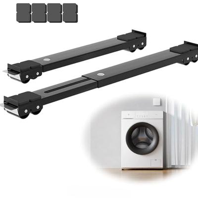 Adjustable Heavy Duty Appliance Rollers, Furniture Moving Roller Wheels with Brake, Washing Machine Wheels Load Bearing 660lbs for Refrigerators