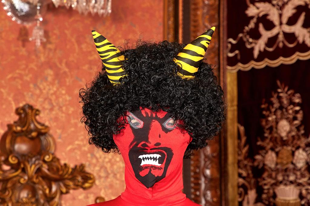 Clearstone Cosplay Halloween Setsubun Real Demon M Red pentru bărbați