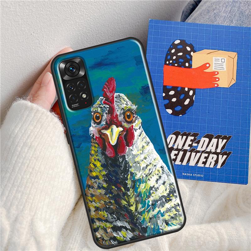 Chicken Hen Rooster Over For Redmi 9 10 10A 9C 10C 12C Case For Redmi Note 8 9 10 11 12 Pro Plus 10S 11S 12S