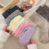 25 Winter Thickened Socks Women'S Japanese Candy-Colored Strips Wool Medium Tube Women'S Socks Warm Stacking Socks Versatile Trendy Socks